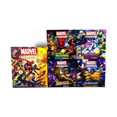 Ffg Platte Spiele Marvel Champions LCG Sammlung #150 - Basis Spiel + 4 E VG NM