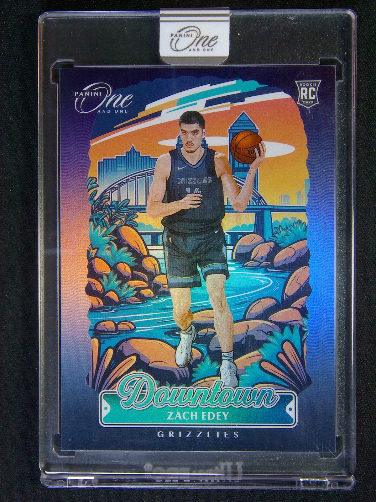 2024-25 Panini One And One Zach Edey RC Rookie Downtown Case Hit SSP