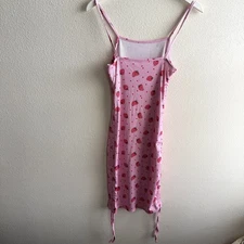 Romwe Strawberry Bodycon Dress Small