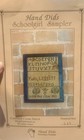New Listing“ Schoolgirl Sampler” By Hand Dids Chart & Instructions Cross Stitch 6” X 8” Fin