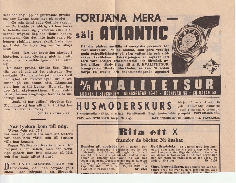 1944 SWEDEN MILITARY POSTAL COVER W/ORIGINAL CONTENTS*SEE TRANSLATION PICS* - Image 2 of 4