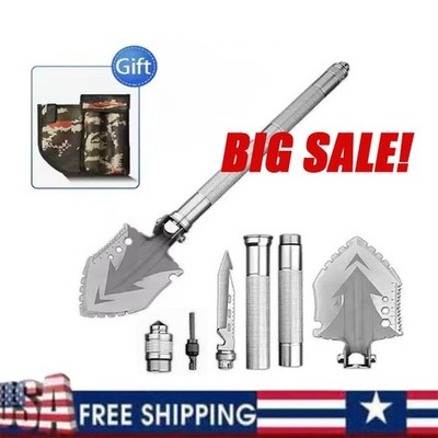 Outdoor Multi-functional Folding Shovel Camping Portable Adjustable Supplies