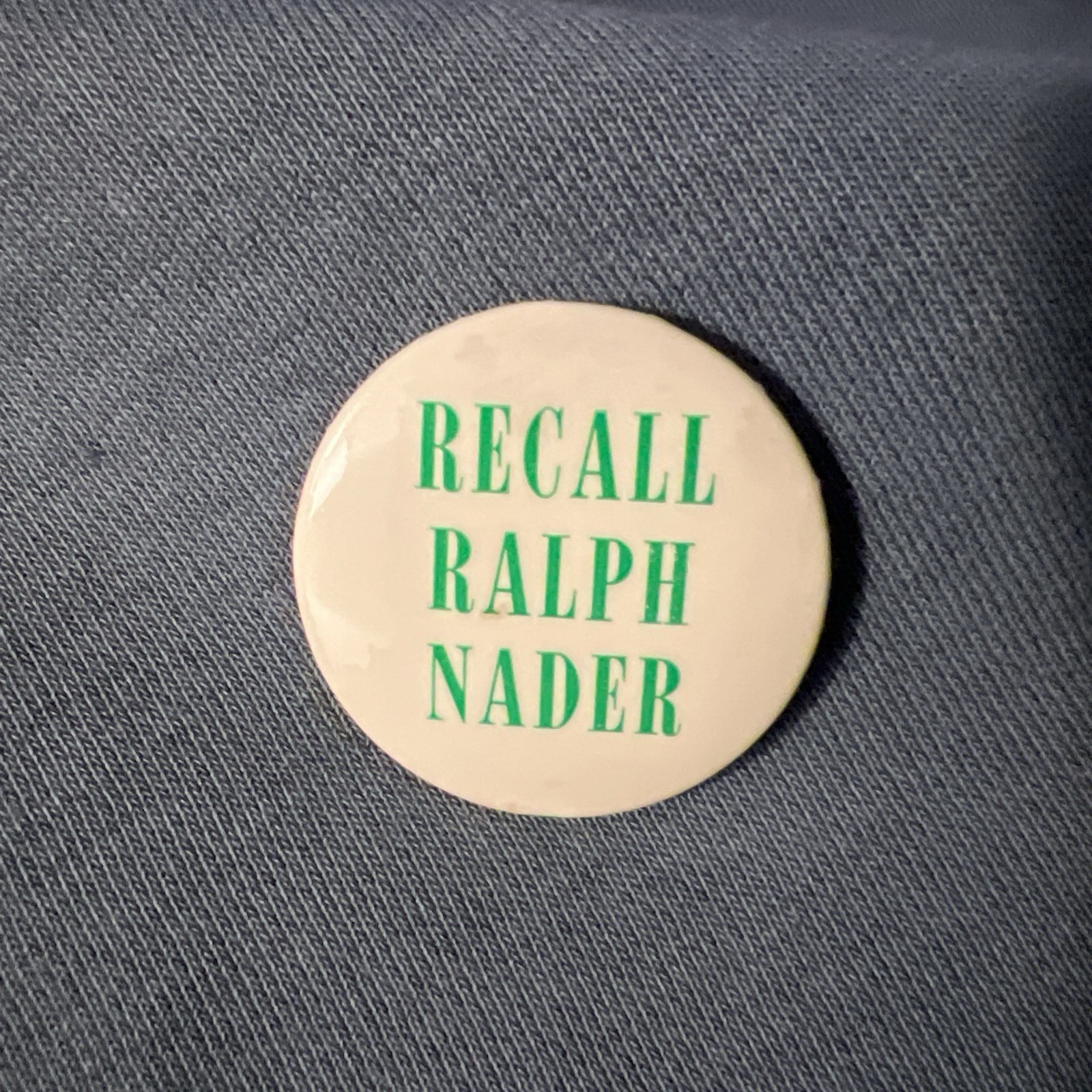 Recall Ralph Nader Pin Button Vintage Original | eBay