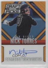 2014 Panini Prizm Perennial Draft Picks Orange 53/60 Nick Torres #66 Auto 1r5q
