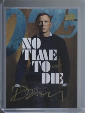 2025 James Bond No Time To Die Poster Achievement Daniel Craig #PA-DC Auto