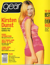 Gear Magazine December 1999 Actress Kirsten Dunst MIA KIRSHNER