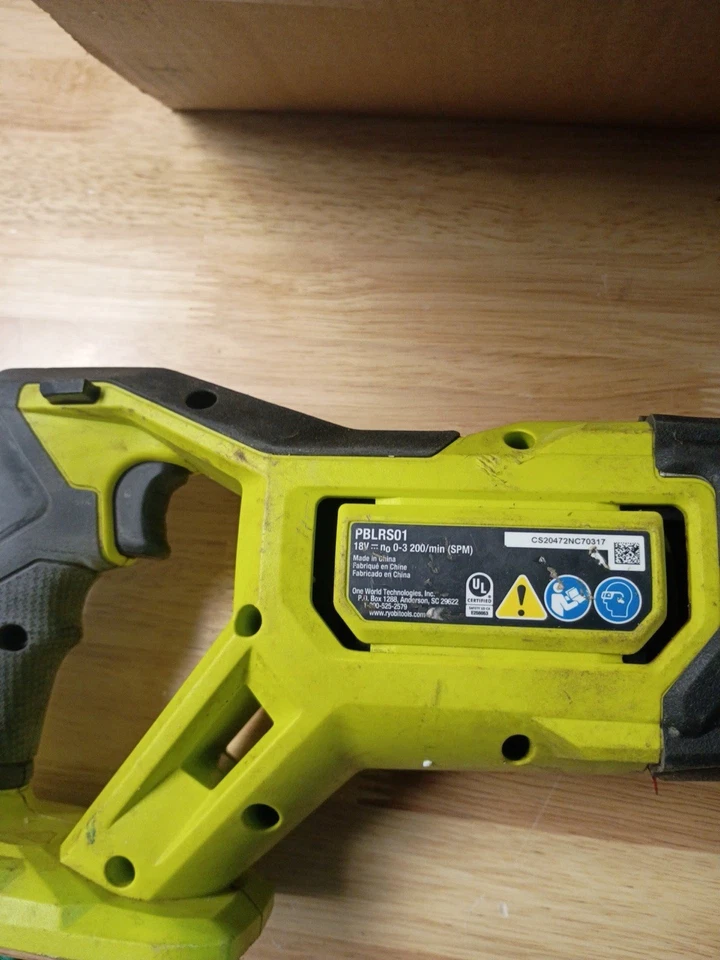 RYOBI PBLRS01 ONE+ HP 18V Brushless Reciprocating Saw (PARTS ONLY) - Image 3 of 3