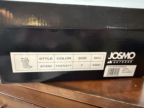 Josmo Outdoor Women’s Water Resistant Quilted Tall Snow Boots Size 7 NIB - Picture 11 of 13