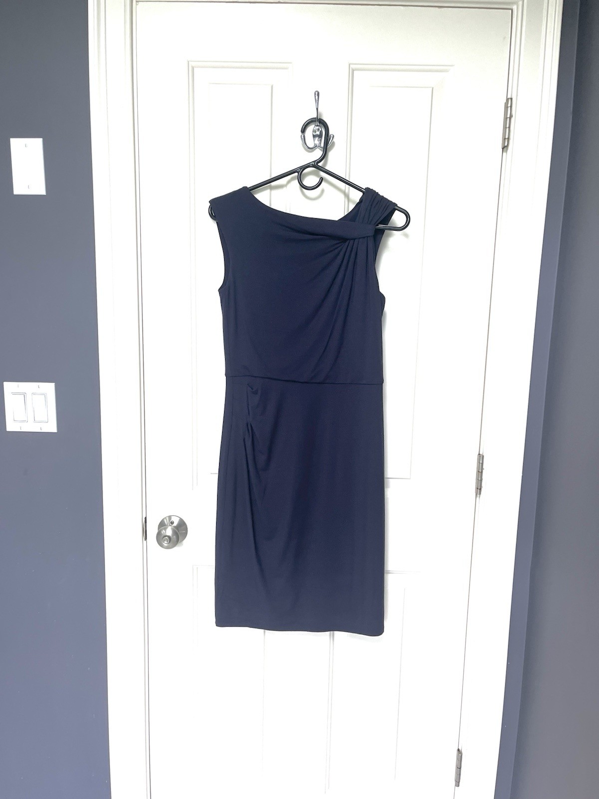Navy Ann Taylor Sheath Dress
