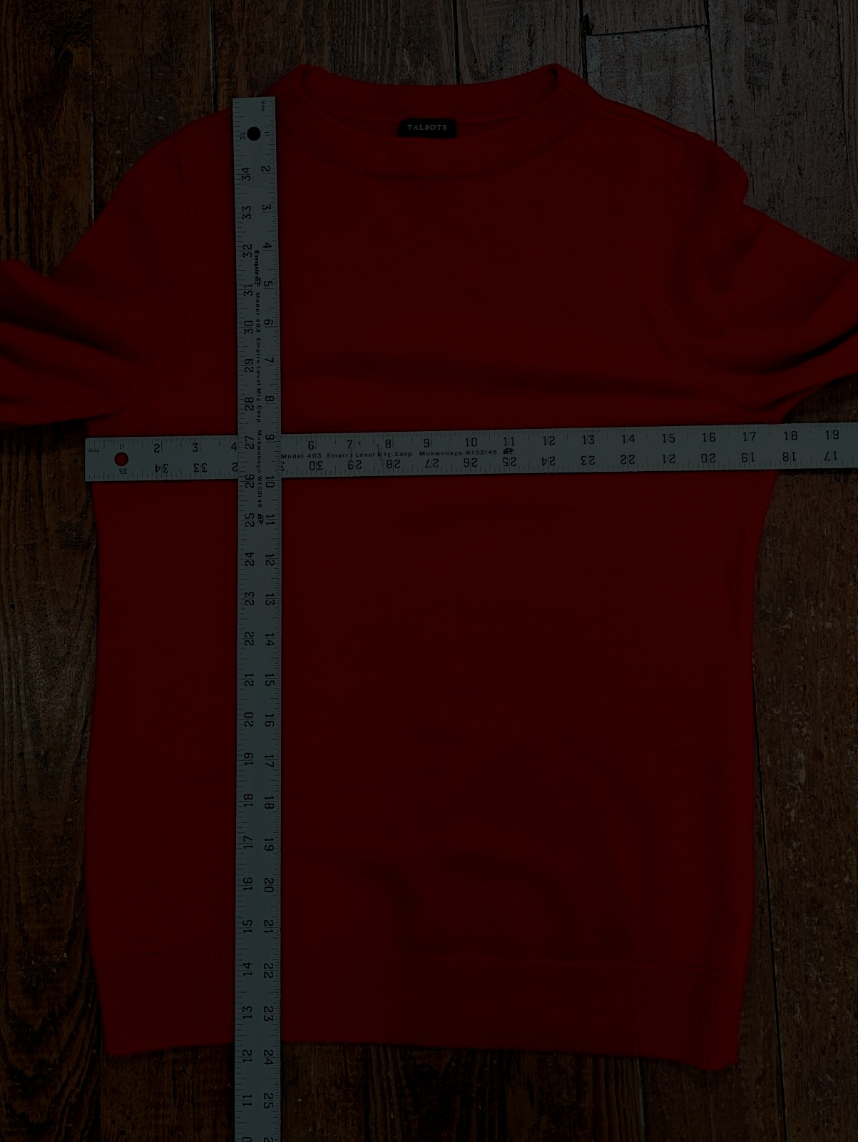 Talbots Womens Pullover Sweater Solid Red Pure Ca… - image 4