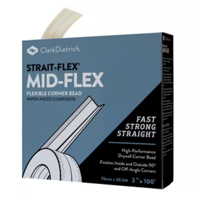 3 In. X 100 Ft. Mid-Flex Flexible Paper Corner Bead