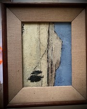 Peinture sur toile à relief – huile / technique mixte – signée