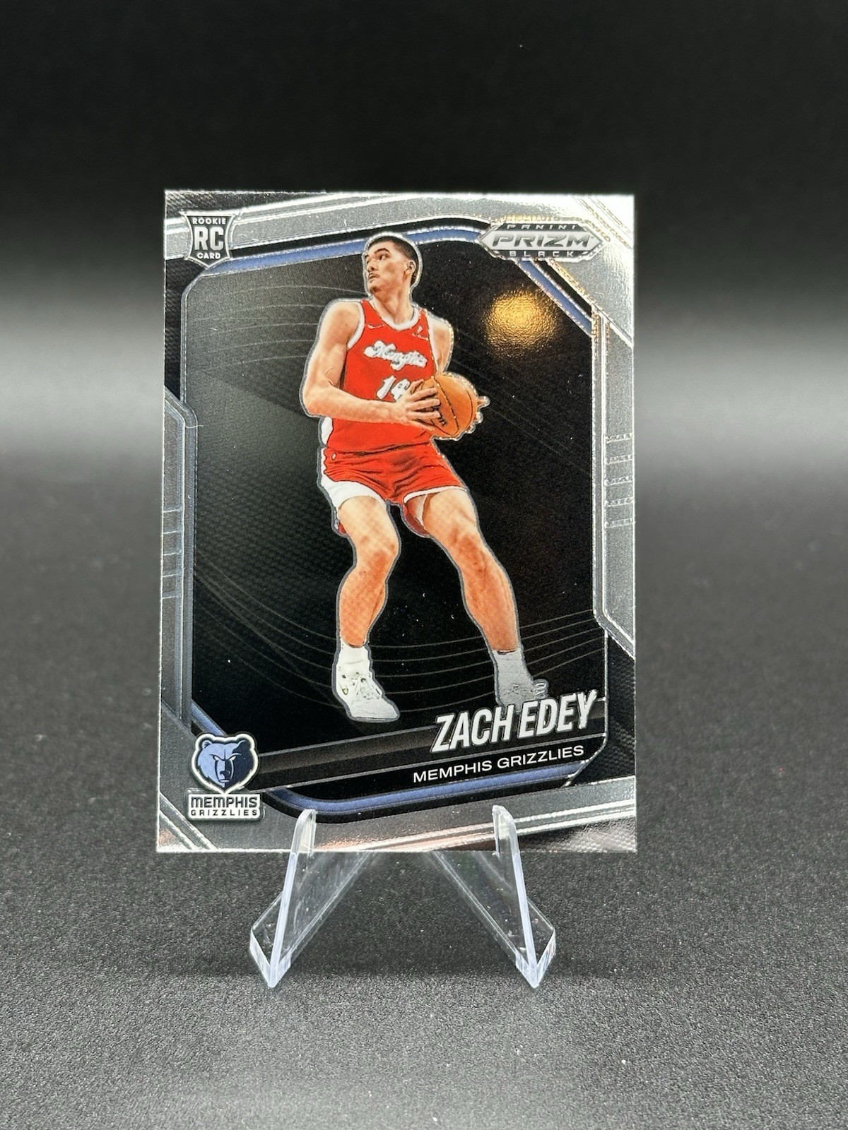 2024-25 Panini Prizm Black - Zach Edey, Zach Edey #64 (RC)