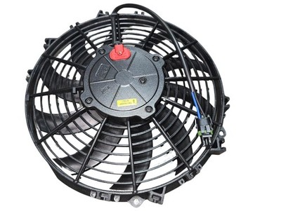 DCM TA11A2007 11'' 12V Condenser Fan Curved S-Blade Puller IP68 Transit Bus HVAC
