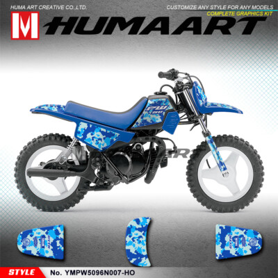 Motocross Complete Custom Sticker Decal Graphics Kit for Yamaha PW 50 ...