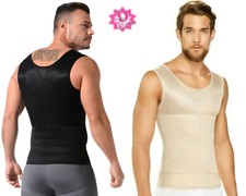 FAJA COLOMBIANA PARA HOMBRE POWERNET SLIMMING TANK TOP FOR MEN DIANE 002007
