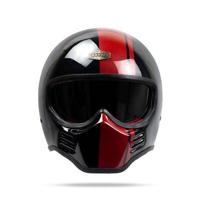 custom red motorcycle helmets SALE! VINTAGE CUSTOM HELMET MT ZERO RED LINES FOR CAFE RACER CHOPPER  MOTORCYCLE