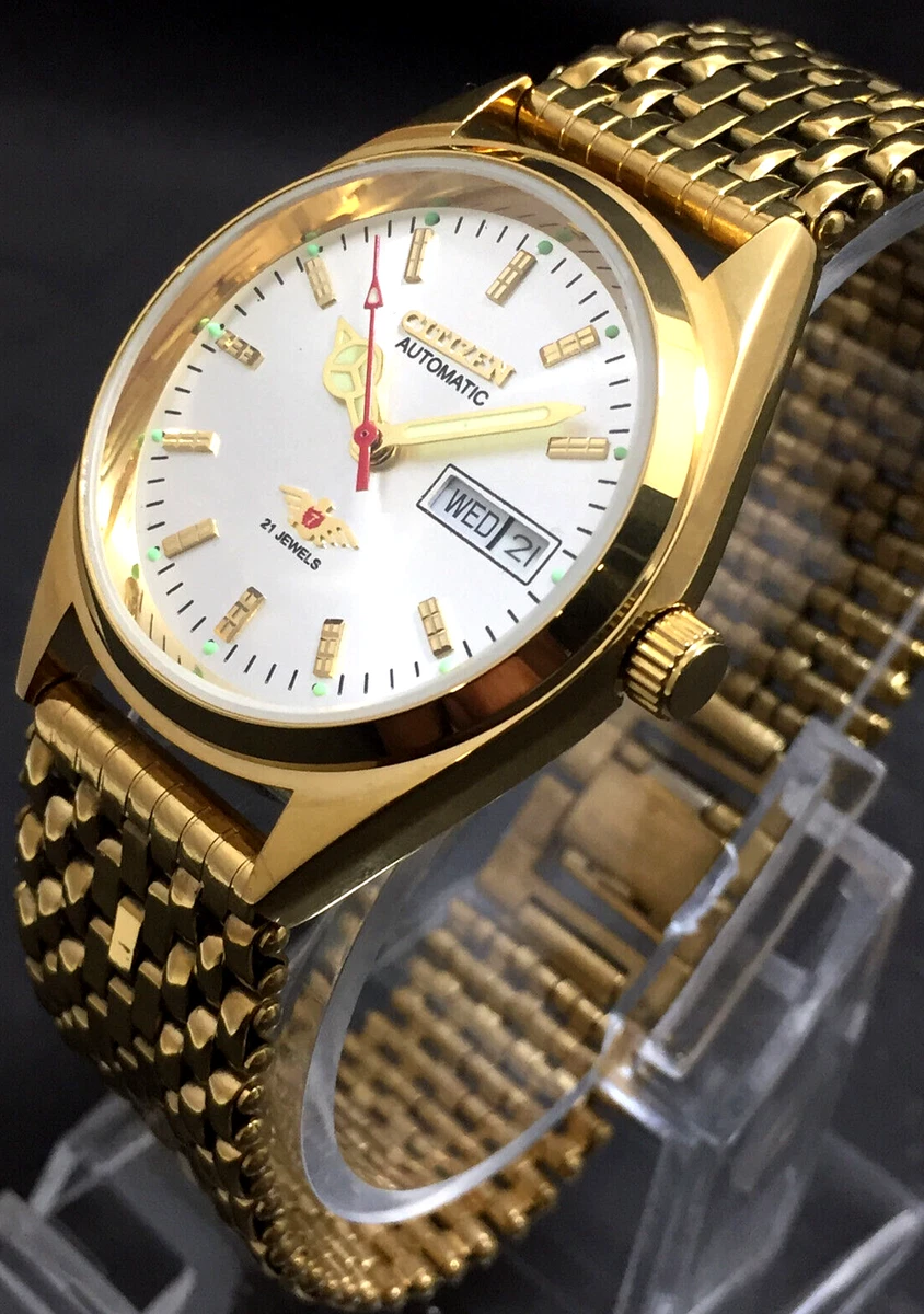 Vintage Citizen Automatic Day Date 21 Jewels Men s Wrist Watch Ref