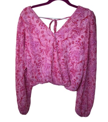 Midnight Sky Long Sleeve Blouse size M 
