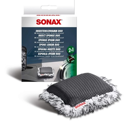 SONAX Insect Sponge Duo - best bug remover for cars. Car cleaning from insects