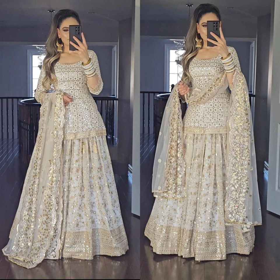 Пакистанское платье дизайнерское Lehenga Choli индийская одежда для вечеринок Lengha Salwar Kameez - Изображение 3 из 4