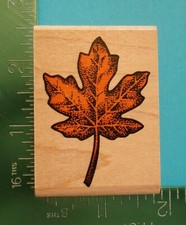 Rubber Stampede DETAILED LEAF Rubber Stamp 272D Tree 1