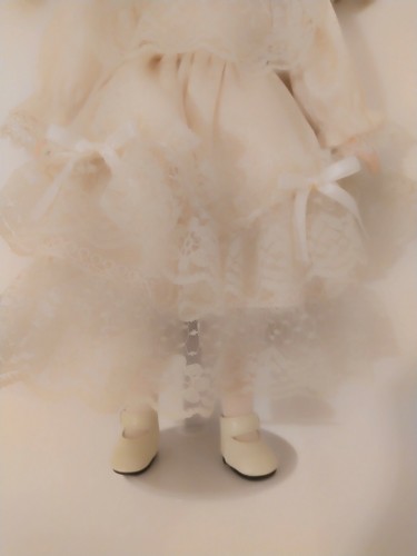 Porcelain Ceramic Doll Soft Body To Dress, With Stand, Height 42cm Vintage - Picture 3 of 5