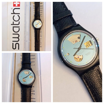 Swatch Automatic Black Motion SAB100V1 1991 Vintage Wristwatch Variation