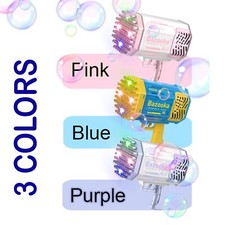 88Hole Magic Rocket Launcher BLUE Bubble Gun Bubble Bazooka Bubble Machine Gift