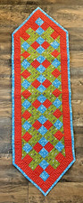 Handmade Quilted Christmas Table Runner 45" x 14"