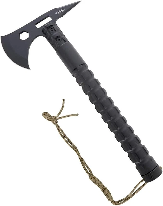 Hacha Smittybilt Trail con funda de hoja; hoja de acero inoxidable 402 Foto 2 de 4