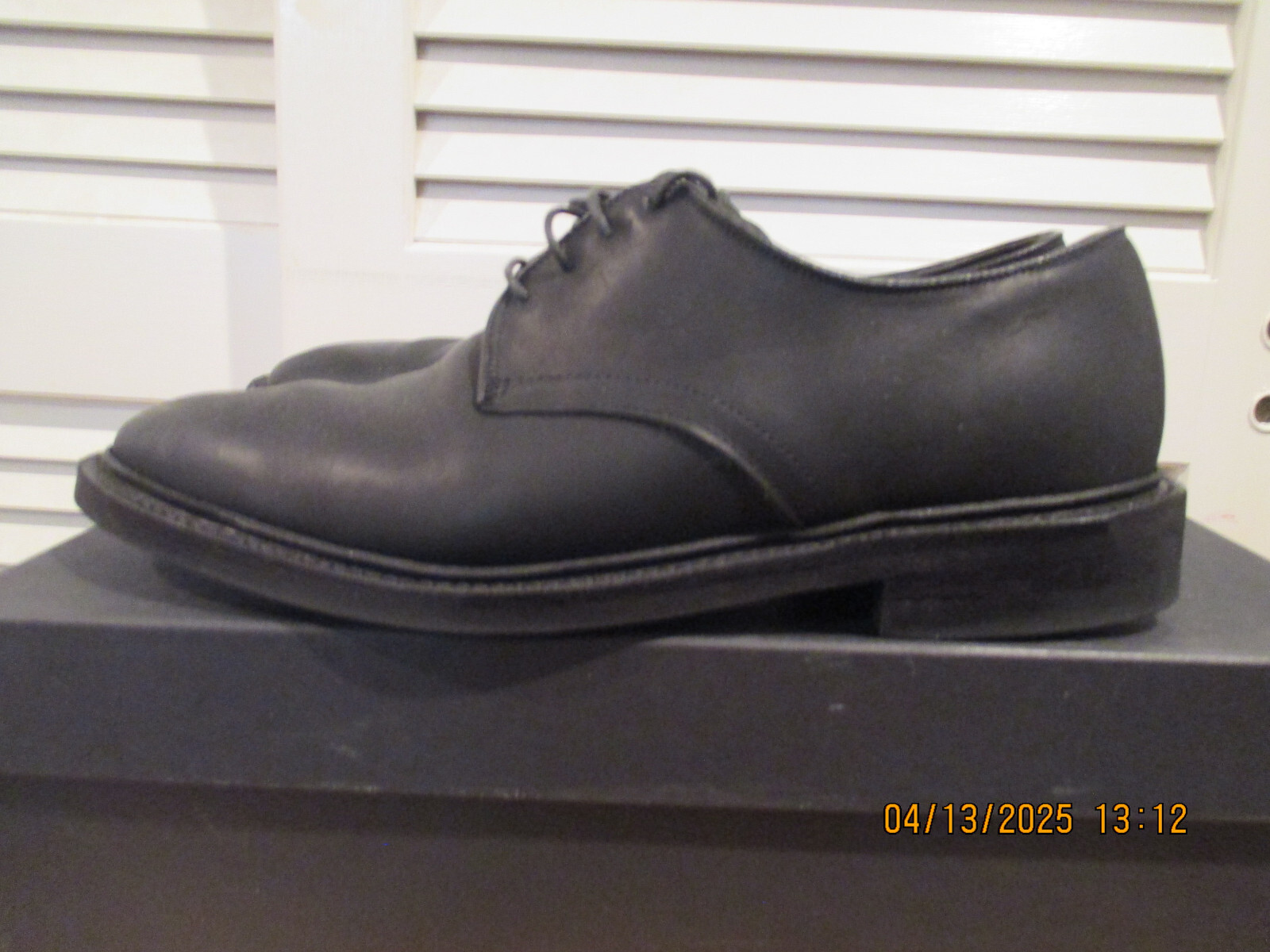 SAOLA Scarpe Allen Edmonds Surrey Derby impermeabili nere taglia 9D