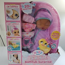 baby born surprise bathtub surprise purple swaddle princess