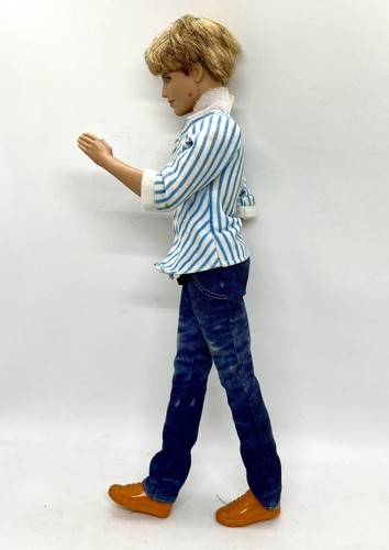 Barbie Fashionistas Ken 12" Doll Blue Denim Pants & Shirt 2015 - Picture 3 of 4