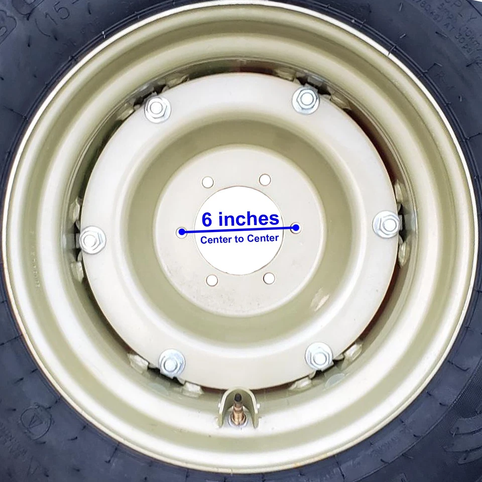 15-19.5 15x19.5 15-195 15x195 Tire Wheel Rim Assembly Compact Tractor 6ply Right - Image 4 of 4