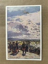 Postcard German Etrich Rumpler Taube Pigeon Military Plane Eckenbrecher Art