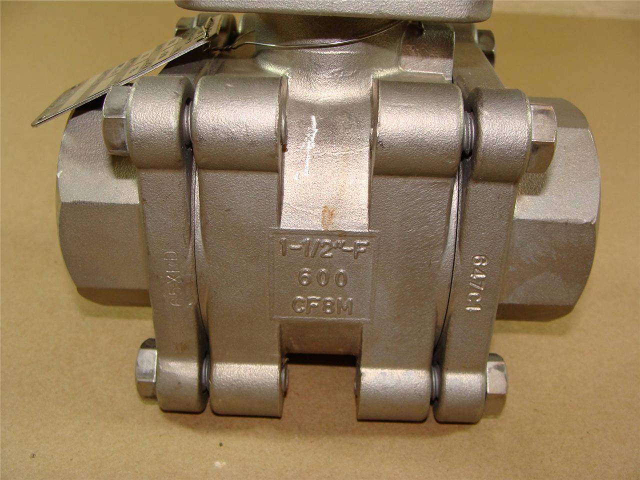 NEW XOMOX 11/2" 536FSW666TAP16A 316SS 600 BALL VALVE W/ HYTORK AO/SC