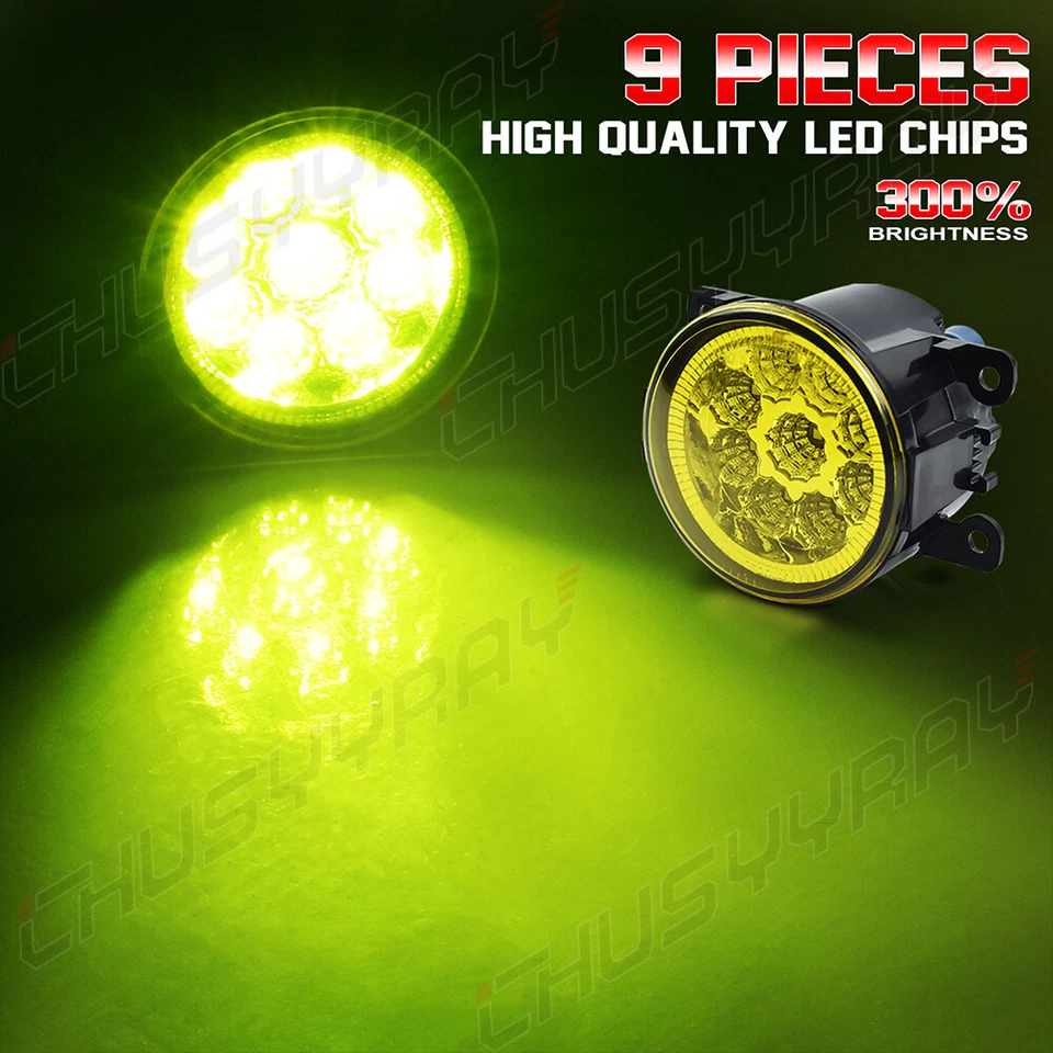 Faros antiniebla parachoques delantero 9 LED para Mitsubishi Eclipse Endeavor 2006-2011 2012 Foto 4 de 4