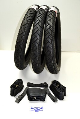 Simson Duo Krause 3x Reifen + Schlauch + Bänder Set 2,75 x 16 / 2 3/4 x 16 *094*