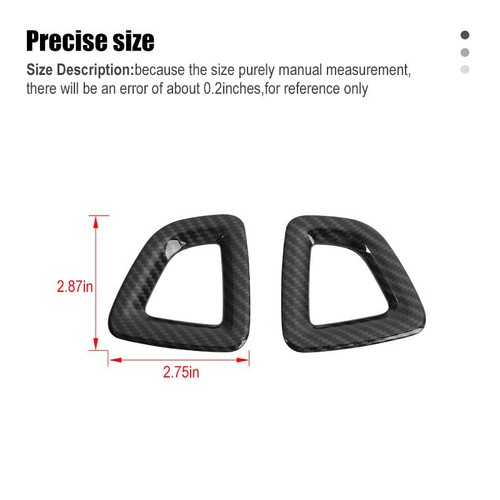 Carbon Fiber Side Air Vent Outlet Cover Trim for Chevy Colorado/GMC Canyon 2014+ - Picture 8 of 10