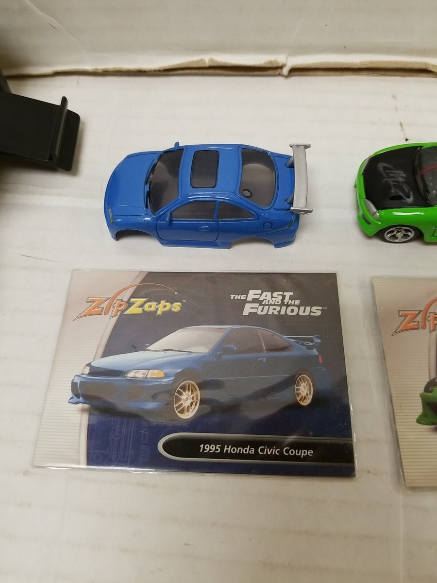 2002 Radio Shack Zip Zaps Fast And The Furious Lot W/ Case