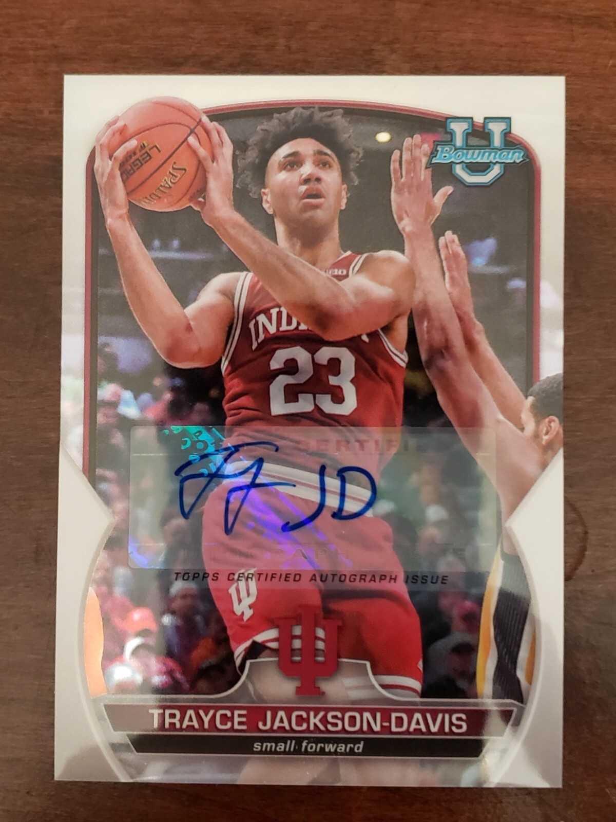 2022-23 Bowman University Chrome #42 Trayce Jackson-Davis Auto