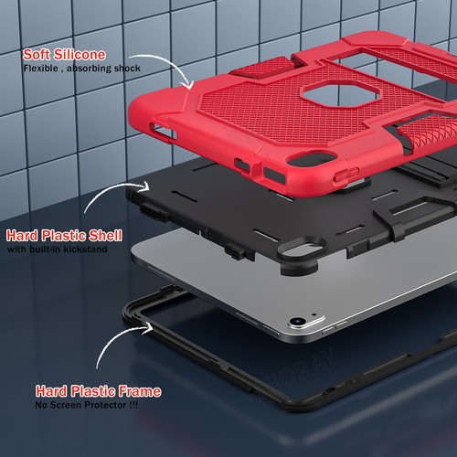 Case 6/7/8/9/10/11th Air 13" 11" M3 2025 Pro 12.9 Mini 6 5 Silicone Stand Cover - Picture 86 of 90