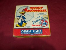 Old 8mm Woody Woodpecker Reckless Driver Cartoon Walter Lantz Castle Films 16mm