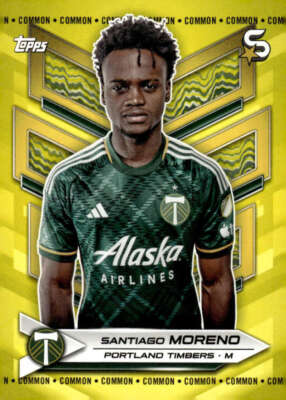 SANTIAGO MORENO 2024 Topps MLS Superstars Common Yellow #149 Soccer  ID:119274