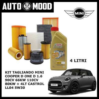 Kit De 4 Filtros Para Mini Cooper D/One D 1.6 - Incluye Filtros De Aire, Aceite, Combustible Y Habitáculo