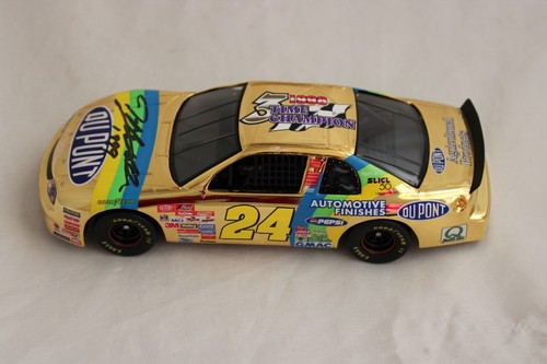 Autographed Nascar 1999 #24 Jeff Gordon Dupont 3 Time Champion Brookfield - Picture 3 of 24