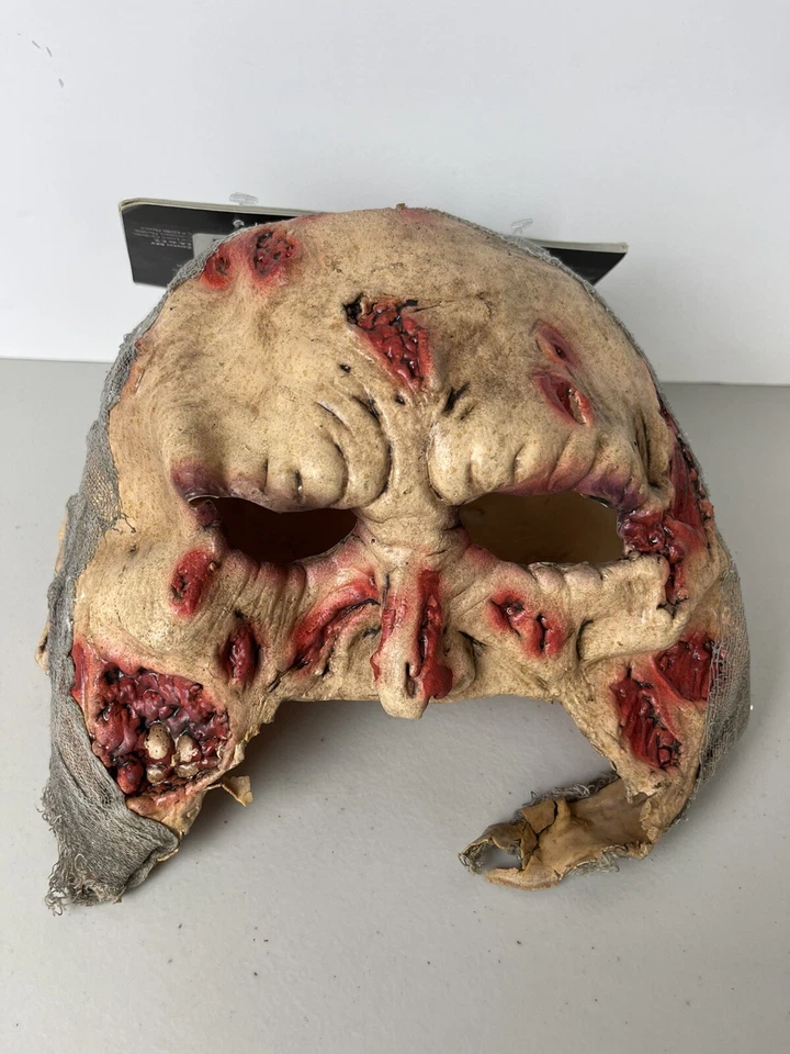 Zombie Deluxe Latex Mask Fancy Dress Up Halloween Adult Costume Accessory - Image 2 of 4