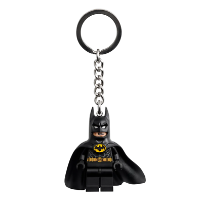 LEGO DC 1989 Batman Minifigure Keychain Metal Key Ring Set 854235 (NEW 2023)