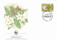 Reptiles Lizards Skinks WWF Norfolk Island FDC #2 1996 (141578)